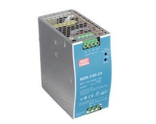 منبع تغذیه ولتاژ سویچینگ ریلی تایوانی DR-120-24 / 220VAC-24VDC-5A-120W