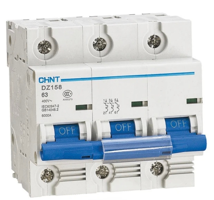 فیوز مینیاتوری سه فاز CHNT C125A - 10K