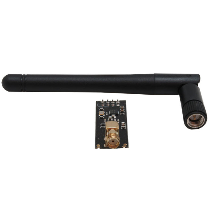 ماژول فرستنده و گیرنده رادیویی مدل NRF24L01+PA+LNA به همراه آنتن