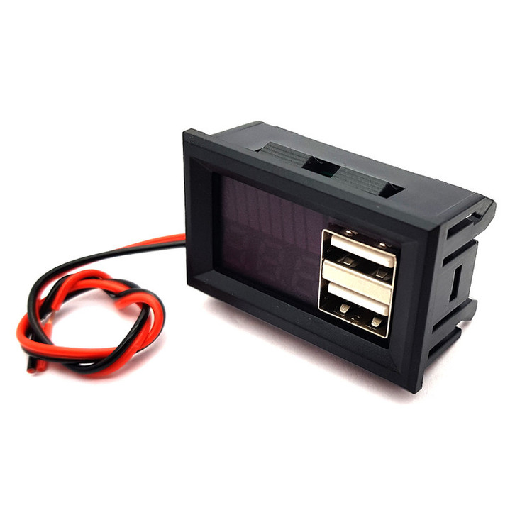 ماژول نمایشگر ولتاژ و سطح باتری همراه خروجی USB مدل 001
