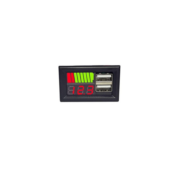 ماژول نمایشگر ولتاژ و سطح باتری همراه خروجی USB مدل 001