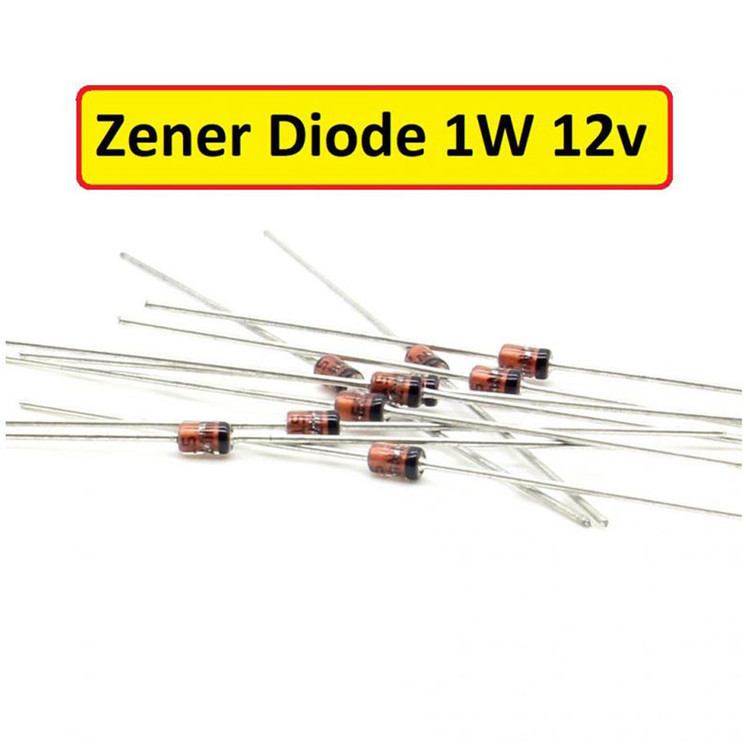 دیود زنر 12 ولت 1 وات کد 1N4742A-12v1w بسته 12 عددی