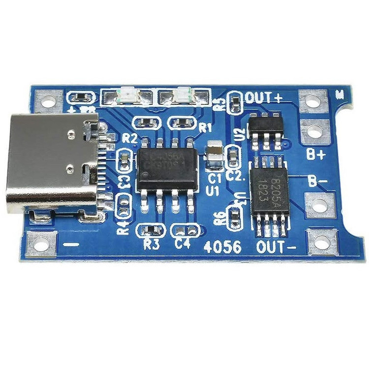 ماژول شارژ باتری لیتیومی مدل TP-4056TYPEC بسته 10 عددی