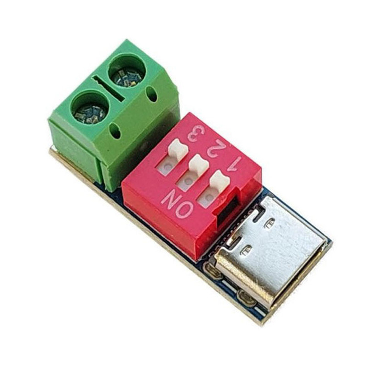 ماژول تریگر USB-C PD مدل دیپ سوییچ