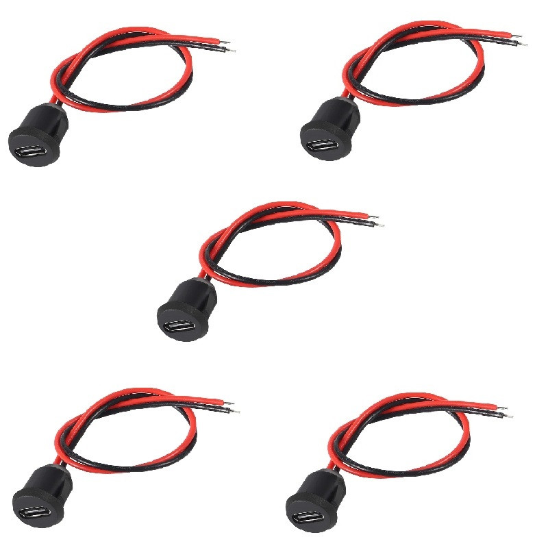 مادگی پنلی USB Type-C مدل TECA بسته 5 عددی