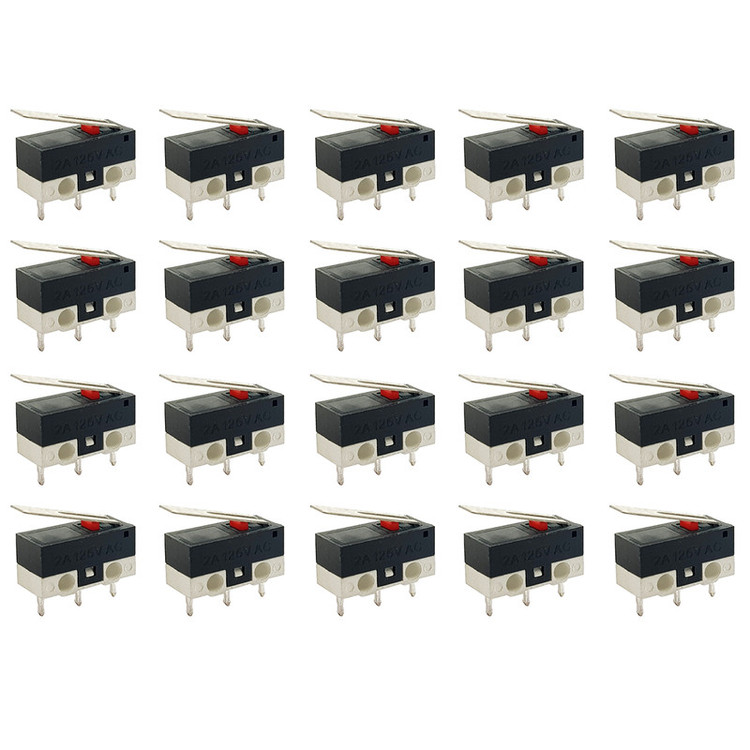 میکرو سوئیچ مدل 2A-125V-KW10 بسته 20 عددی