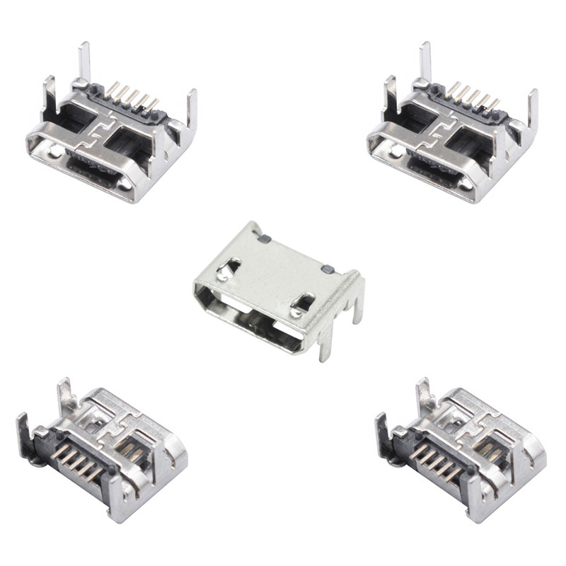 کانکتور Micro USB مادگی مدل 5Pin-Four.Feet بسته 5 عددی