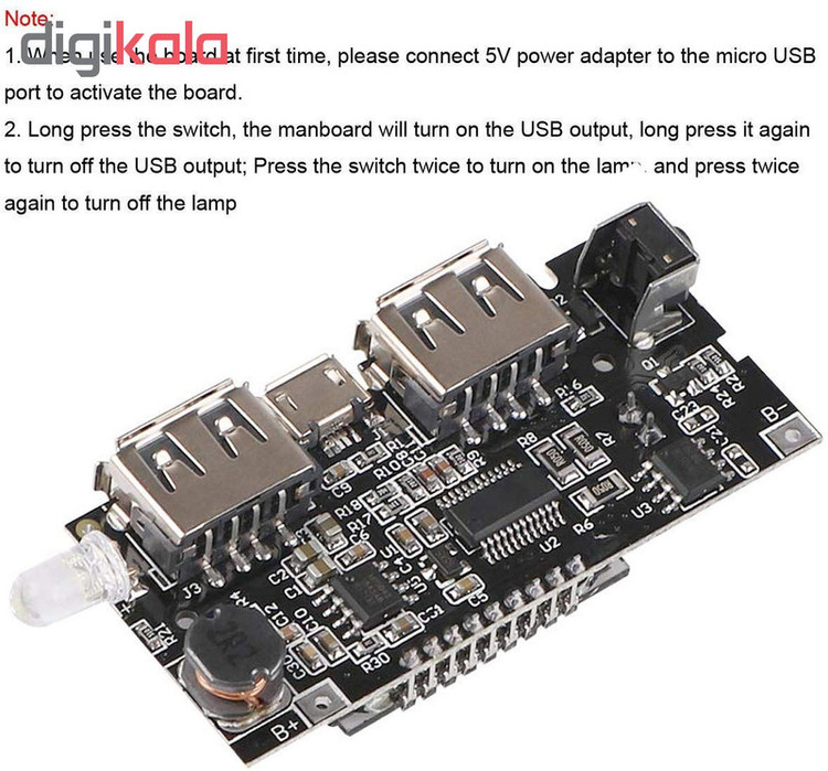 ماژول پاور بانک و نمایشگر مدل O2-A2V5