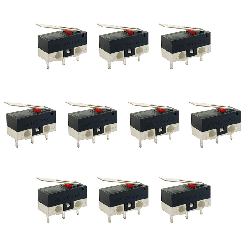 میکرو سوئیچ مدل 2A-125V-KW10 بسته 10 عددی
