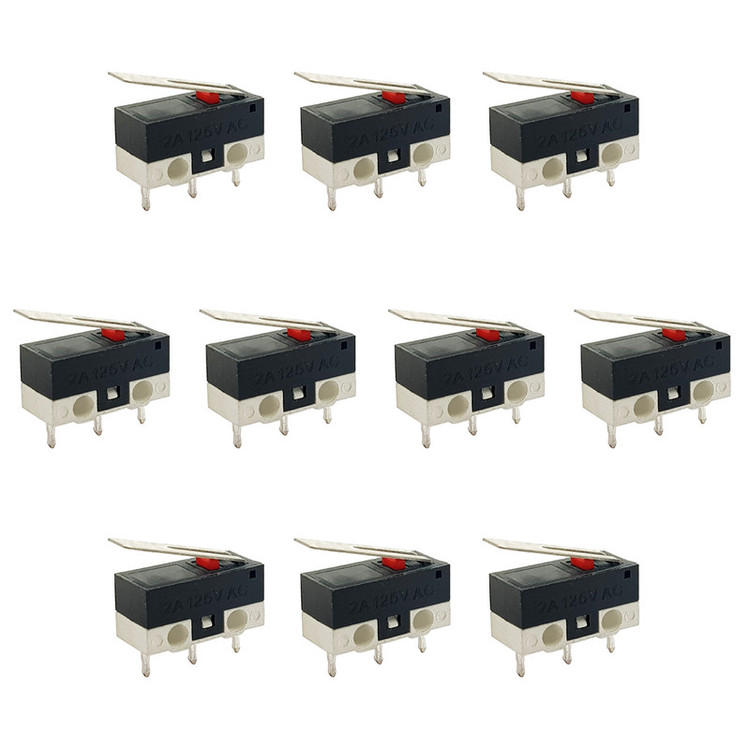 میکرو سوئیچ مدل 2A-125V-KW10 بسته 10 عددی