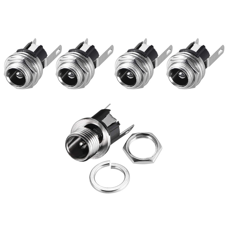 جک مادگی آداپتور مدل 5.5x2.1mm-DC025M بسته 5 عددی