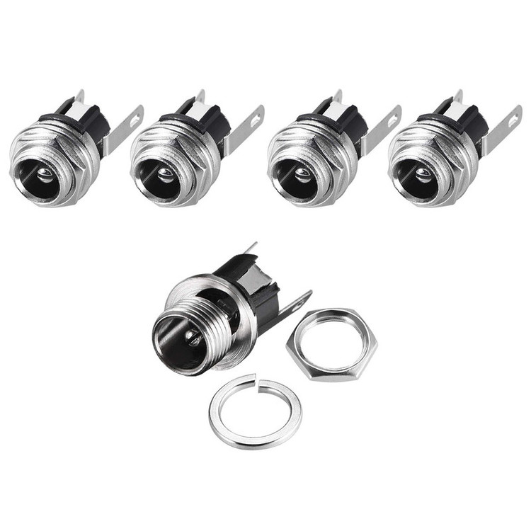 جک مادگی آداپتور مدل 5.5x2.1mm-DC025M بسته 5 عددی