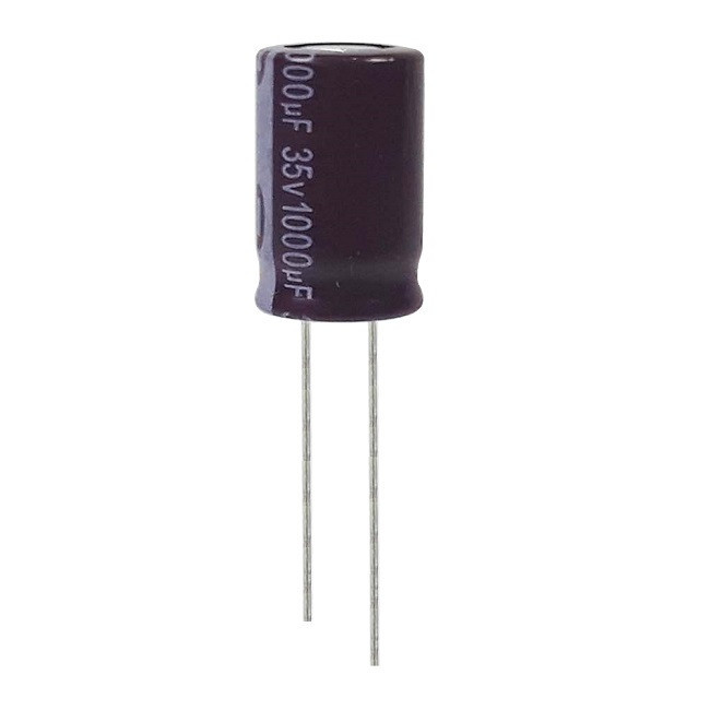 خازن الکترولیت 1000 میکروفاراد 35 ولت آکسبوم مدل TEC-10235 بسته 4 عددی