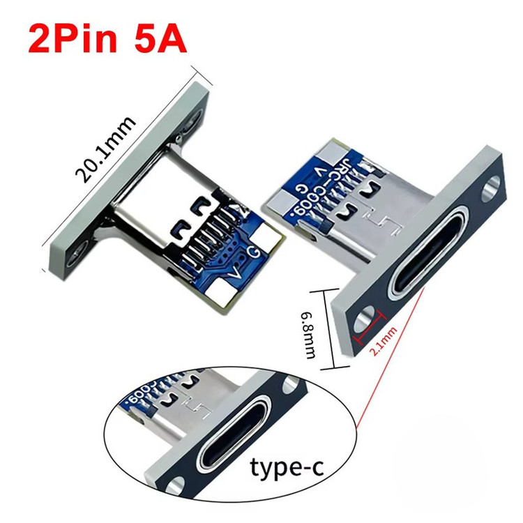 کانکتور USB Type-C 3.1 مدل USB C، 2