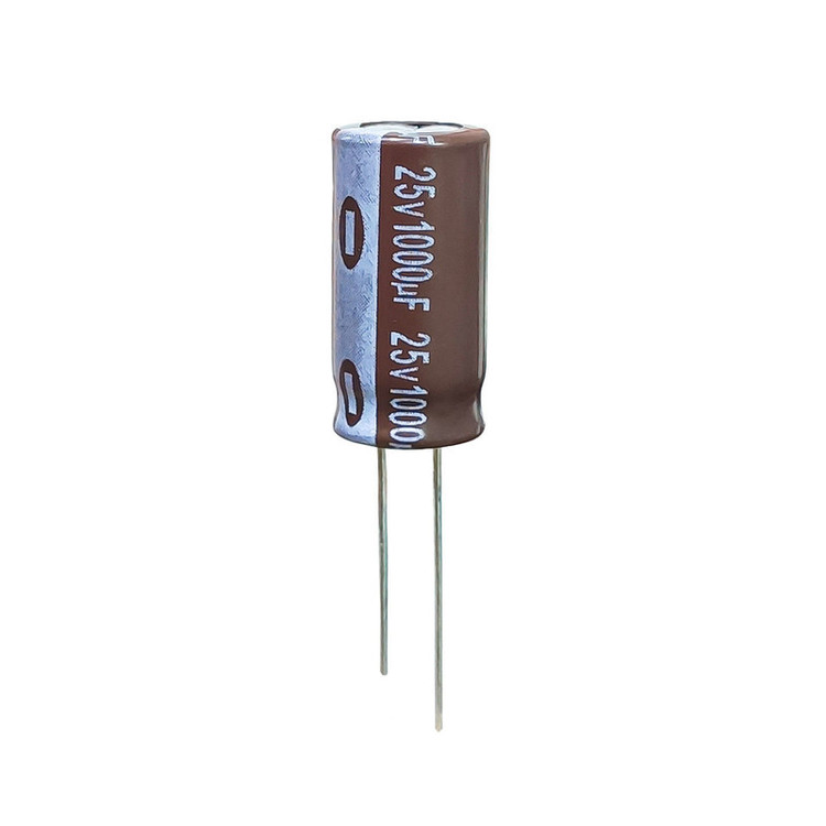 خازن الکترولیت 1000 میکروفاراد 25 ولت آکسبوم مدل TEC-100025 بسته 4 عددی
