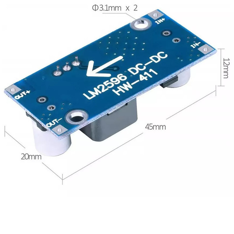ماژول کاهنده ولتاژ مدل LM2596 HVS