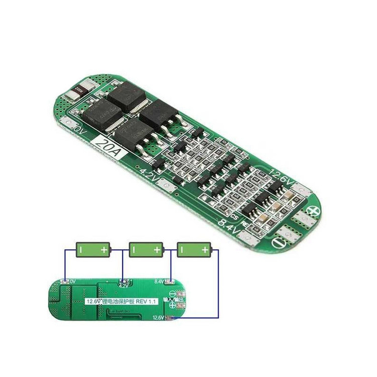ماژول محافظ شارژ باتری لیتیومی مدل KSRE-3Cell-20A