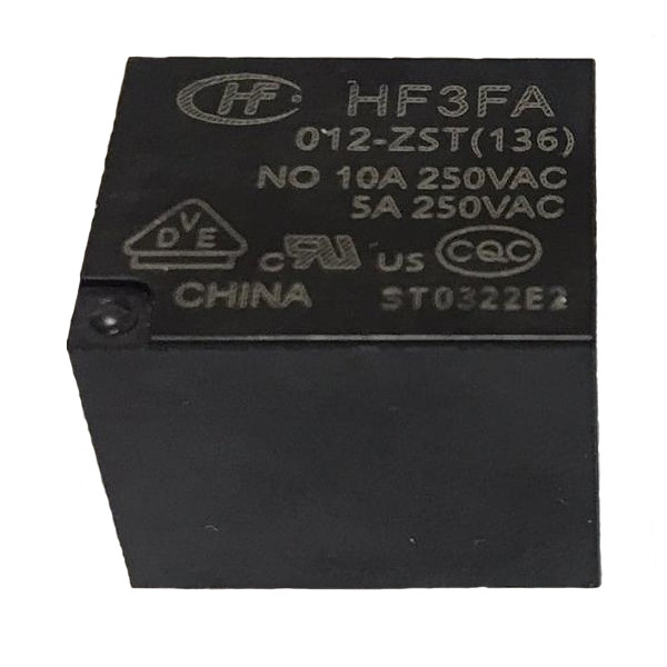 رله 5 پایه هونگفا کد HF3FA/012 بسته دو عددی