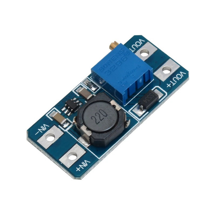 ماژول رگولاتور DC به DC افزاینده مدل MT3608 آمپر 2 بسته 2 عددی