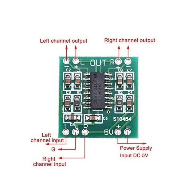 ماژول آمپلی فایر استربو مدل PAM8403 بسته 6 عددی