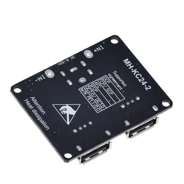 ماژول کاهنده ولتاژ مدل فست شارژ کد QC3_24W_X2