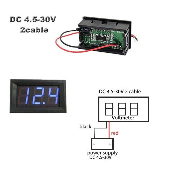 ماژول ولت متر دیجیتال مدل B0.56-30V