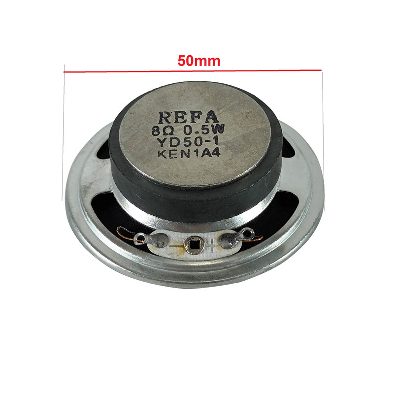بلندگو 8 اهم 0.5 وات مدل 50mm اسپیکری