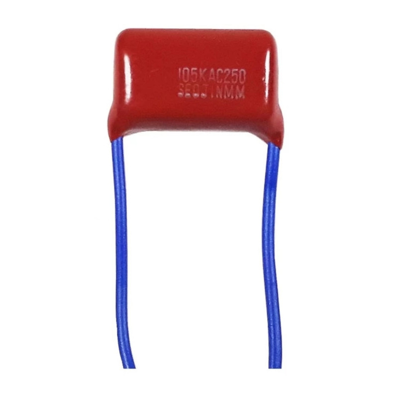خازن 1 میکروفاراد کد 250v بسته 10 عددی