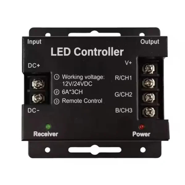 کنترلر RGB لمسی 18 آمپر 12 تا 24 ولت مدل GL-RGB3011
