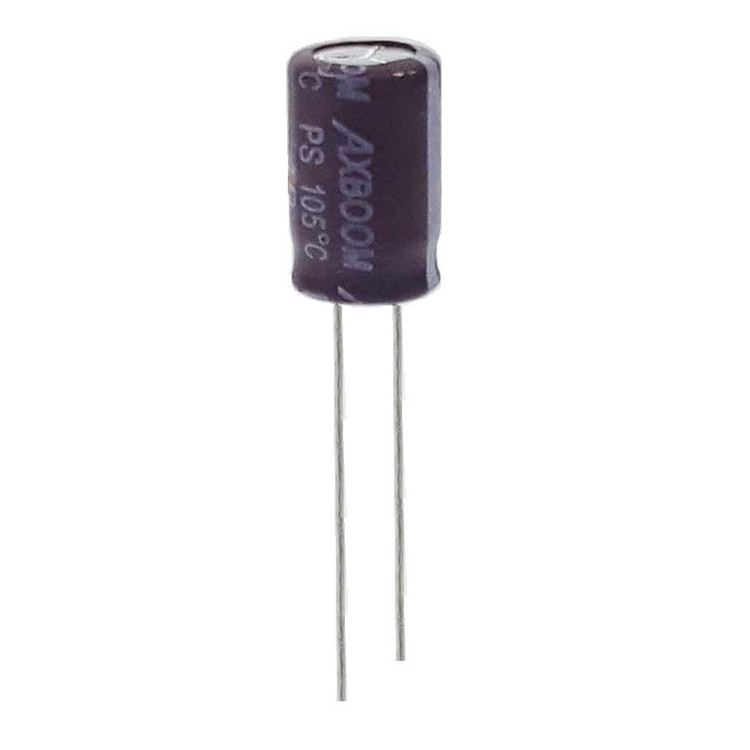 خازن الکترولیت 470 میکروفاراد 25 ولت آکسبوم مدل TEC-47125 بسته 4 عددی