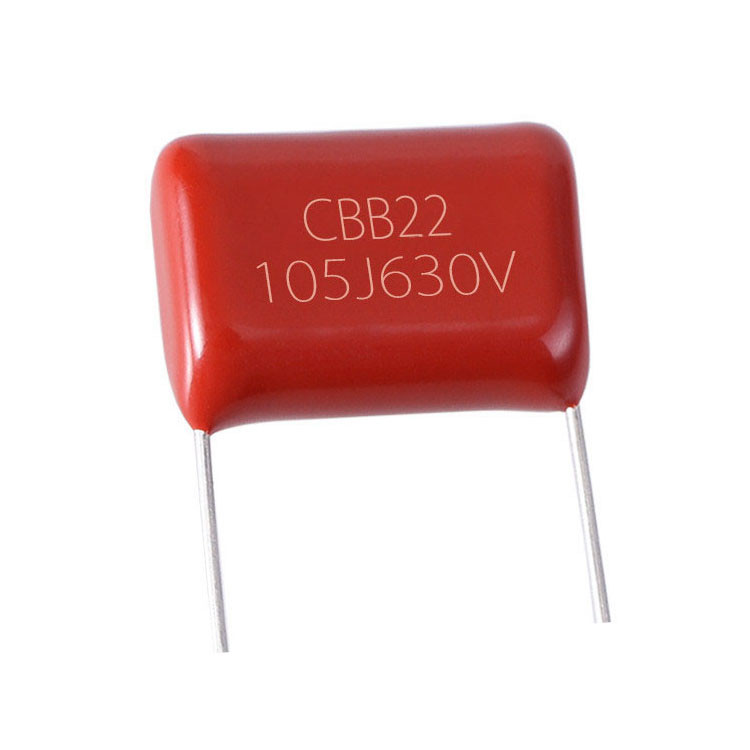 خازن پلی استر 1 میکروفاراد 630 ولت هوایو الکترونیک مدل 105J630V بسته 100 عددی