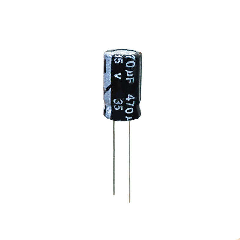 خازن الکترولیت 470 میکروفاراد 35 ولت جی دبلیو کو مدل TEC-47035 بسته 4 عددی