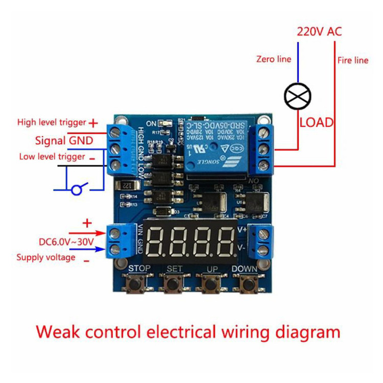 ماژول تایمر و کنترل ولتاژ مدل MultiFunction