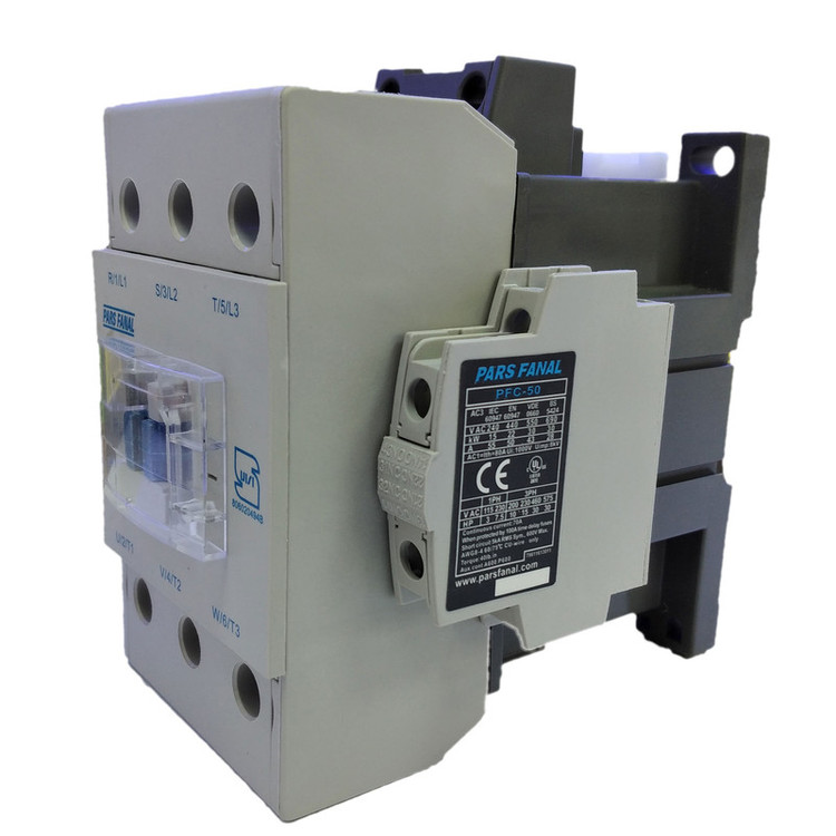 کنتاکتور پارس فانال مدل PFC-50 بوبین 220VAC