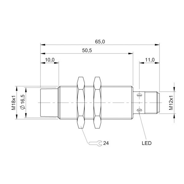 سنسور القایی بالوف مدل BAW M18MG-UAC80F-S04G