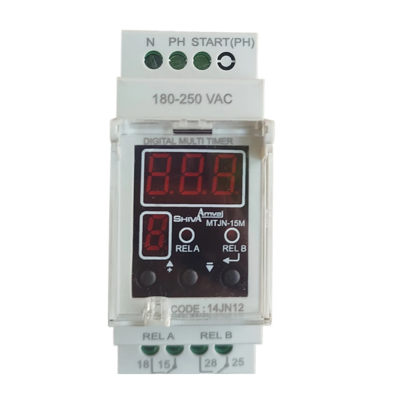 مولتی تایمر دیجیتال شیوا امواج مدل MTJN-15M کد 14JN12 بسته ده عددی