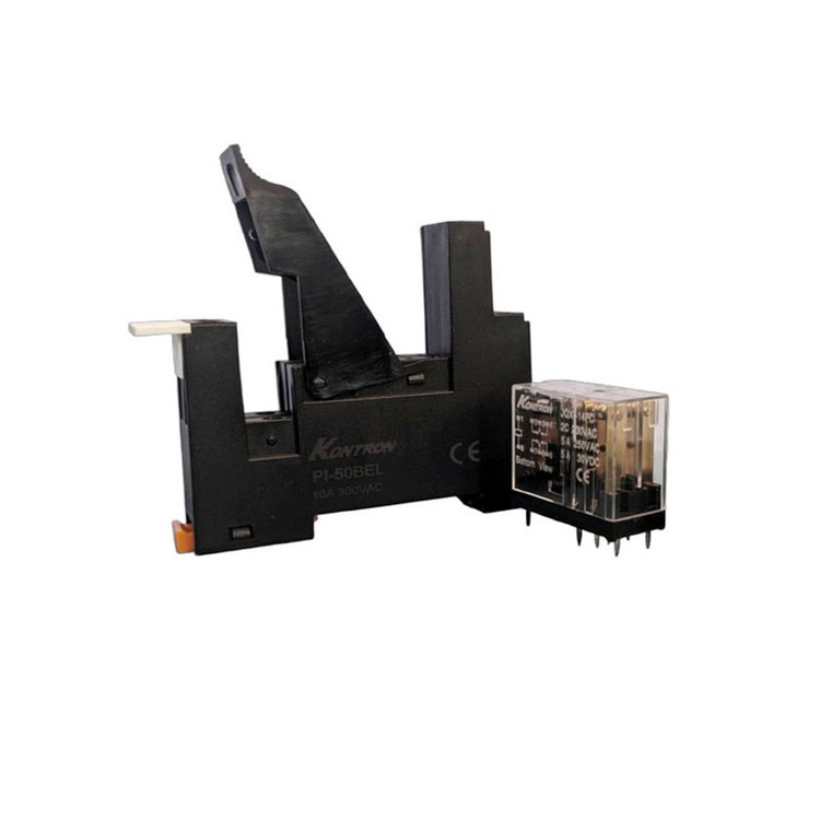 رله دوکنتاکت کنترون مدل 220VAC-5A به همراه پایه