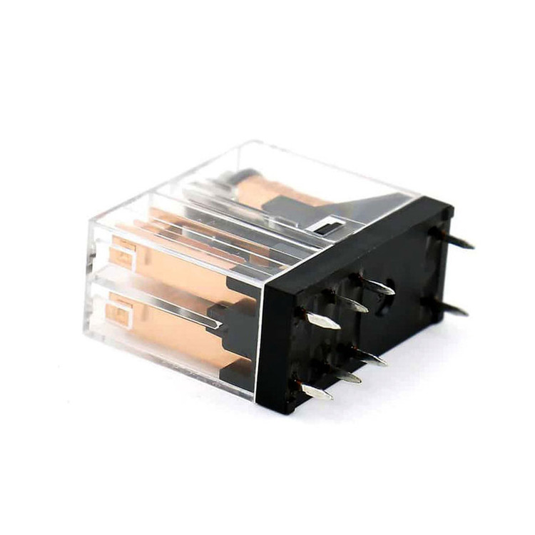 رله دوکنتاکت کنترون مدل 220VAC-5A به همراه پایه