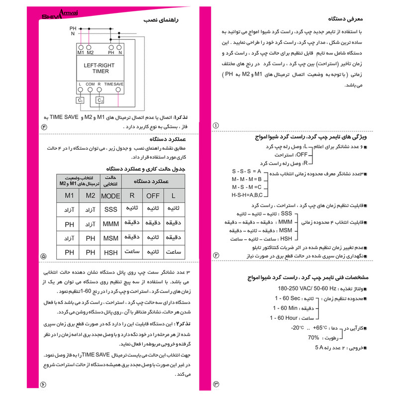 تايمر شيوا امواج مدل LRB-SLE