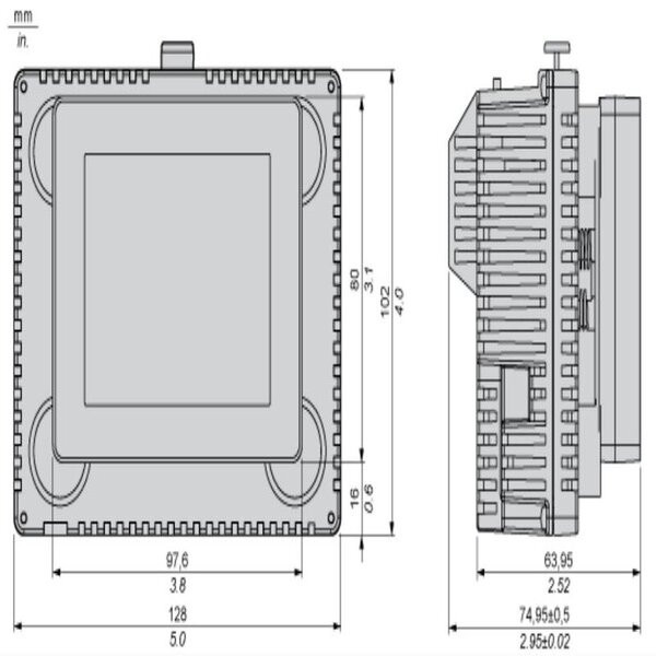 مانیتور صنعتی HMI اشنایدر مدل HMISCU6B5