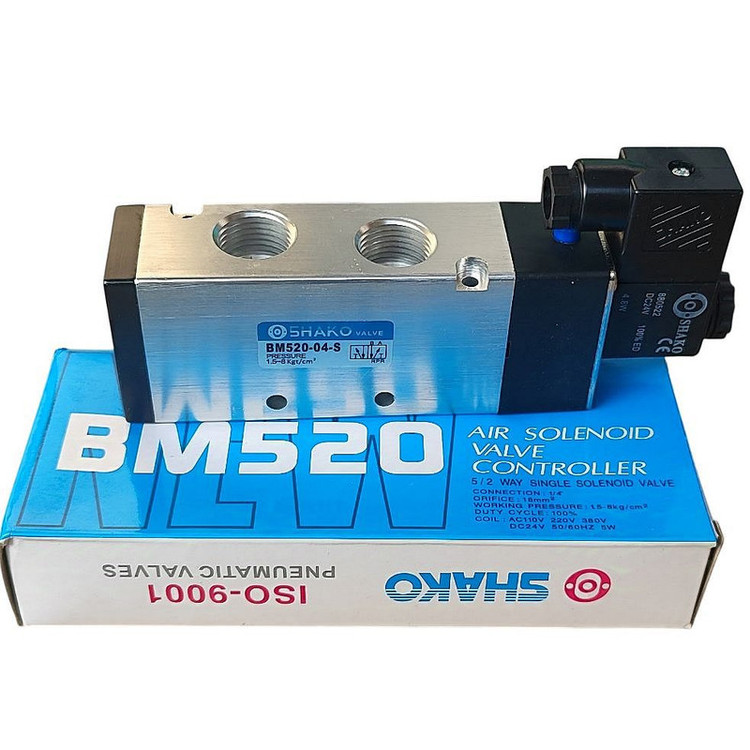 شیر برقی پنوماتیک بادی شاکو مدل BM520-04-S 5-2 1/2inch 24V