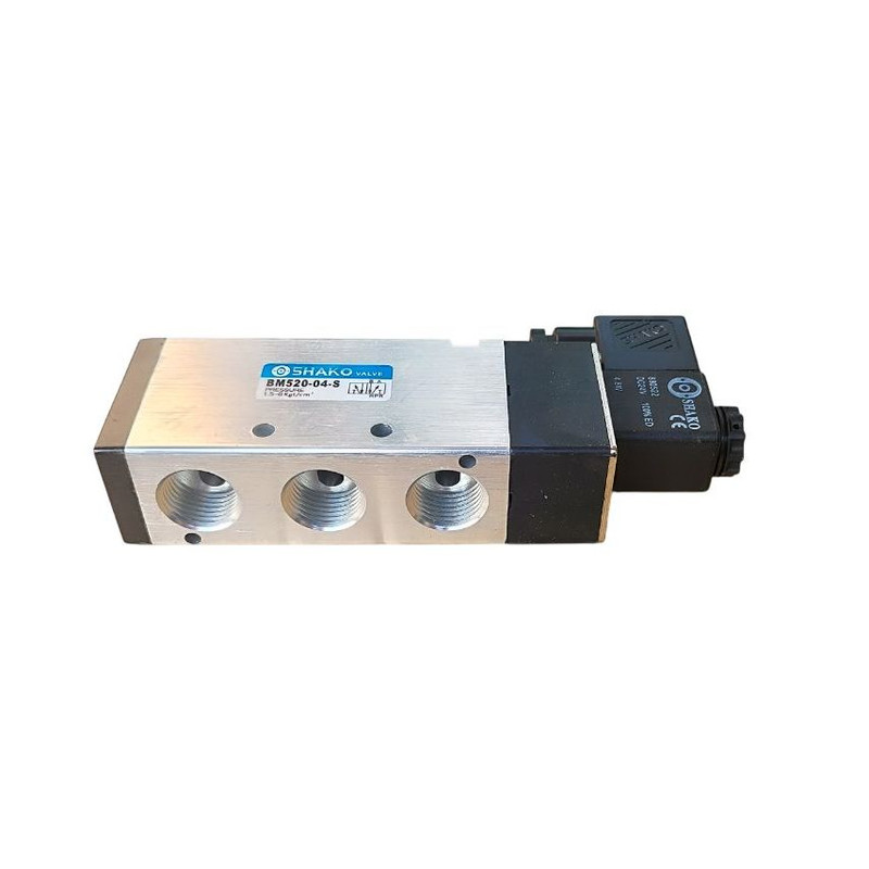 شیر برقی پنوماتیک بادی شاکو مدل BM520-04-S 5-2 1/2inch 24V