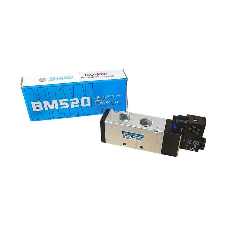 شیر برقی پنوماتیک بادی شاکو مدل BM520-04-S 5-2 1/2inch 24V