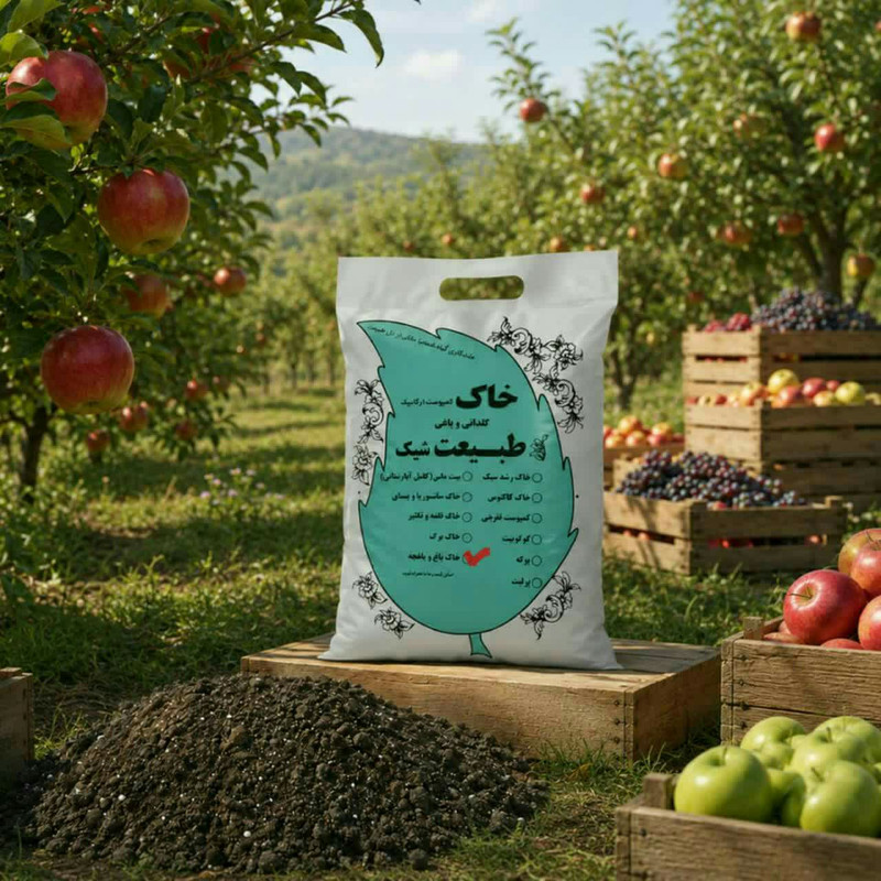 خاک ارگانیک طبیعت شیک مدل باغ و باغچه وزن 10 کیلوگرم