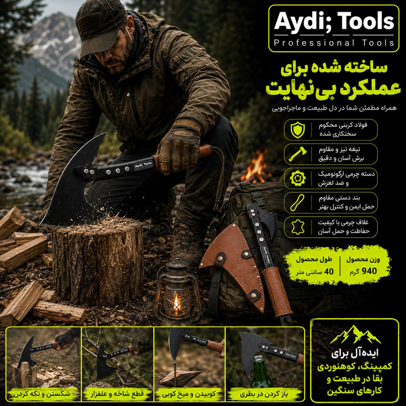 تبر چندکاره آیدی تولز مدل تاکتیکال