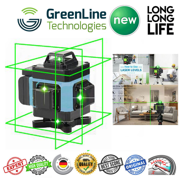 تراز لیزری ماکیتا مدل فوق هوشمند 4 بعدی کد Makita 360-4D - Green Line