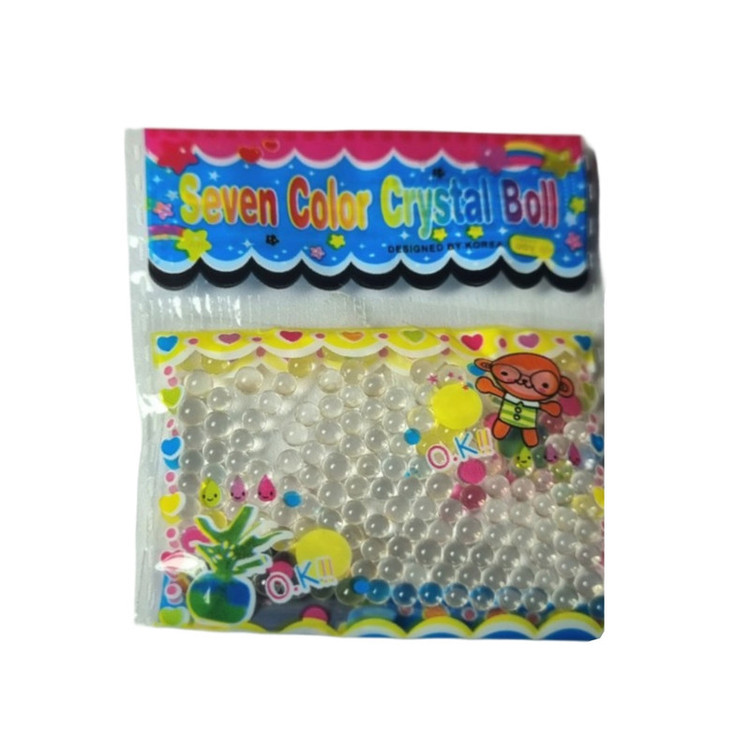 خاک ژله ای مدل کریستالی شفاف وزن 3 گرم بسته 10 عددی