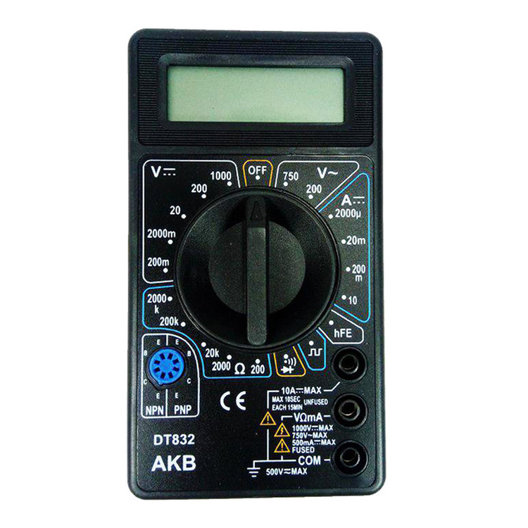 مولتی متر دیجیتال مدل DT832