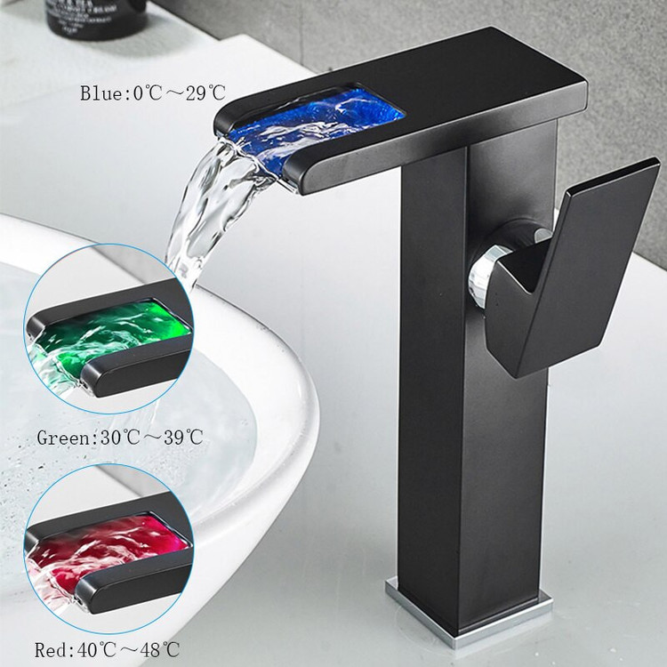 شیر روشویی مدل لوکس LED-B