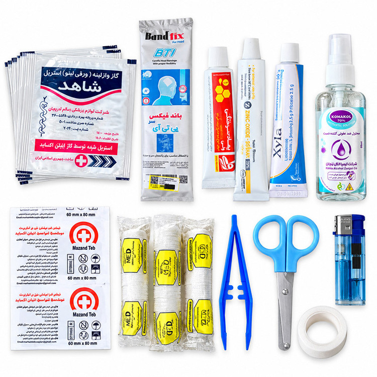 جعبه کمکهای اولیه فکسیت مدل LUX-MED1 مجموعه 70 عددی